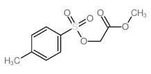 Acetic acid,2-[[(4-methylphenyl)sulfonyl]oxy]-, methyl ester structure