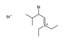 (2-bromo-3-methylbutylidene)-diethylazanium,bromide Structure