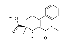 (7S,8S)-5,7,8-Trimethyl-6-oxo-5,6,7,8,9,10-hexahydro-phenanthridine-8-carboxylic acid methyl ester结构式