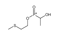 1-hydroxyethyl-(2-methylsulfanylethoxy)-oxophosphanium结构式