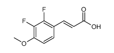 2,3-DIFLUORO-4-METHOXYCINNAMIC ACID Structure