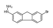 (7-溴芴-2-基)-肼结构式