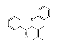 [1-(benzenesulfinyl)-2,3-dimethylbut-2-enyl]sulfanylbenzene结构式
