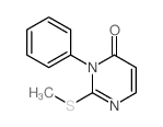 4(3H)-Pyrimidinone, 2-(methylthio)-3-phenyl- Structure