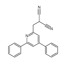 2-[(4,6-diphenylpyridin-2-yl)methyl]propanedinitrile Structure
