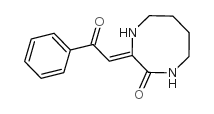 3-[2-氧代-2-苯基-(z)-亚乙基]-[1,4]二氮杂-2-酮结构式