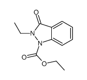 ethyl 2-ethyl-3-oxoindazole-1-carboxylate Structure