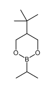 5-tert-butyl-2-propan-2-yl-1,3,2-dioxaborinane结构式