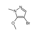 4-bromo-5-methoxy-1-methylpyrazole Structure