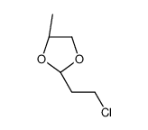 (2R,4R)-2-(2-chloroethyl)-4-methyl-1,3-dioxolane结构式