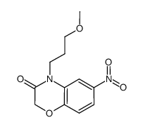 4-(3-methoxypropyl)-6-nitro-2H-benzo[b][1,4]oxazin-3(4H)-one Structure