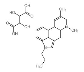 Ergoline, 8,9-didehydro-6,8-dimethyl-1-propyl-, [R- (R*,R*)]-, 2, 3-dihydroxybutanedioate (1:1) picture