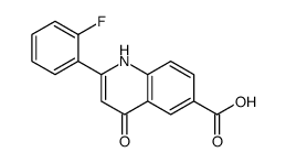 2-(2-fluorophenyl)-4-oxo-1H-quinoline-6-carboxylic acid Structure