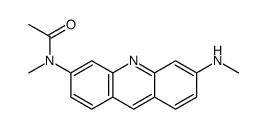 N-methyl-N-[6-(methylamino)acridin-3-yl]acetamide结构式