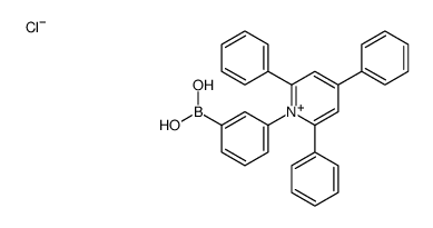 [3-(2,4,6-triphenylpyridin-1-ium-1-yl)phenyl]boronic acid,chloride Structure
