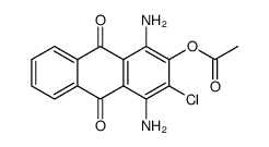 9,10-Anthracenedione, 2-(acetyloxy)-1,4-diamino-3-chloro Structure