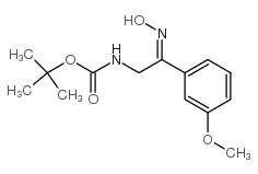 [2-羟基亚氨基-2-(3-甲氧基-苯基)-乙基]-氨基甲酸叔丁酯结构式