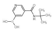 5-(叔丁基氨甲酰基)吡啶-3-硼酸结构式