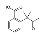 Benzoic acid, 2-(1,1-dimethyl-2-oxopropyl) Structure