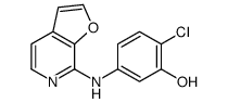 2-chloro-5-(furo[2,3-c]pyridin-7-ylamino)phenol Structure