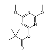 (4,6-dimethoxy-1,3,5-triazin-2-yl) 2,2-dimethylpropanoate Structure