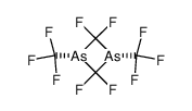 2,2,4,4-Tetrafluoro-1,3-bis-trifluoromethyl-[1,3]diarsetane结构式