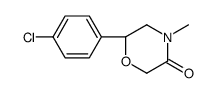 (6S)-6-(4-chlorophenyl)-4-methylmorpholin-3-one Structure
