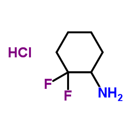 2,2-Difluorocyclohexanamine hydrochloride (1:1) Structure