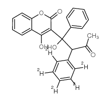 7-Hydroxywarfarin D5结构式