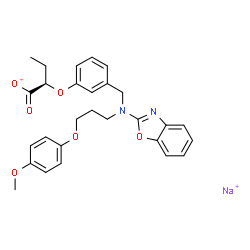Pemafibrate sodium结构式