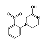 4-(2-硝基苯基)-2-哌嗪酮结构式
