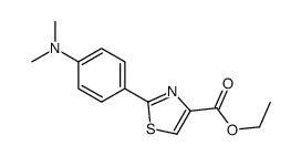 2-(4-二甲基氨基苯基)噻唑-4-羧酸乙酯结构式