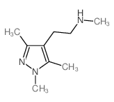 1-(1-乙基-3,5-二甲基-1H-吡唑-4-基)-N-甲基甲胺结构式