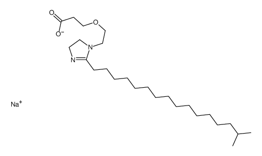 sodium 3-[2-[4,5-dihydro-2-(15-methylhexadecyl)-1H-imidazol-1-yl]ethoxy]propionate Structure