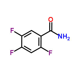2,4,5-三氟苯甲酰胺结构式