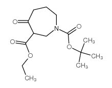 1-(叔丁基)-3-乙基-4-氮杂环庚烷-1,3-二羧酸二甲酯结构式