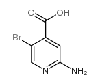 2-氨基-5-溴吡啶-4-羧酸结构式