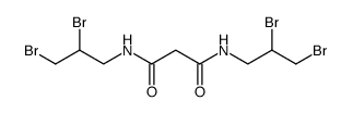 Malonsaeure-bis-<2.3-dibrom-propylamid> Structure
