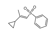 (E)-cycloprop-1-enyl phenyl sulphone Structure