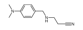 N-(4-dimethylamino-benzyl)-β-alanine nitrile结构式