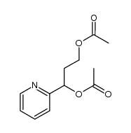 2-(1,3-diacetoxy-propyl)-pyridine Structure