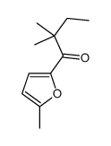 2,2-dimethyl-1-(5-methylfuran-2-yl)butan-1-one Structure