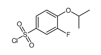 3-fluoro-4-isopropoxybenzene-1-sulfonyl chloride Structure