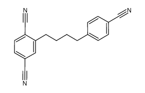 2-(4-(4-cyanophenyl)butyl)terephthalonitrile结构式