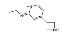 4-(氮杂啶-3-基)-n-乙基嘧啶-2-胺结构式