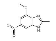 4-methoxy-2-methyl-6-nitrobenzimidazole结构式