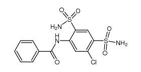 4-benzoylamino-6-chloro-benzene-1,3-disulfonic acid diamide结构式