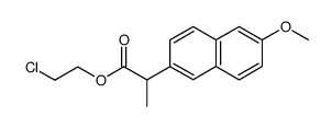 (+/-)2-(6-methoxy-2-naphthyl)propionic chloroethyl ester结构式