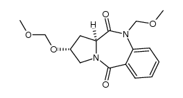 (2R,11aS)-2-(methoxymethoxy)-10-(methoxymethyl)-2,3-dihydro-1H-benzo[e]pyrrolo[1,2-a][1,4]diazepine-5,11(10H,11aH)-dione Structure