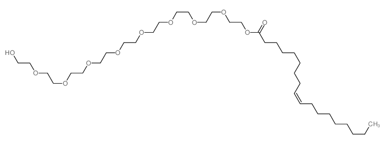 9-Octadecenoic acid(9Z)-, 26-hydroxy-3,6,9,12,15,21,24-octaoxahexacos-1-yl ester (9CI)结构式